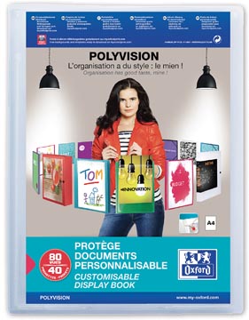 Afbeelding van Showalbum Oxford Polyvision A4 40 tassen PP transparant