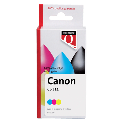 Afbeelding van Inktcartridge Quantore alternatief tbv Canon CL 511 kleur