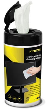 Afbeelding van Kineon Multifunctionele Reinigingsdoekjes, Doseerbus Van 100 Doekjes Reinigingsdoekjes
