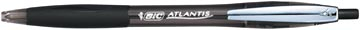 Afbeelding van Balpen Bic Atlantis soft metalen clip clic medium zwart