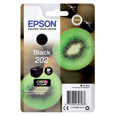 Afbeelding van Epson 202 (C13T02E14010) Inktcartridge Zwart
