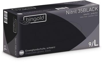 Afbeelding van Bingold Handschoenen Uit Nitril, Large, Zwart
