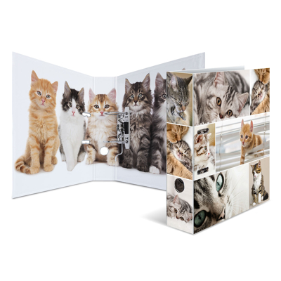 Afbeelding van 10x Motief ordner A4 dieren katten