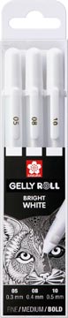 Afbeelding van Gelpen Sakura Gelly Roll zuiver wit set 3 maten