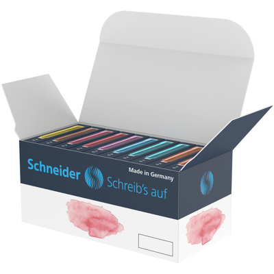 Afbeelding van Inktpatronen Schneider pastel doos 10 sets a 6st.
