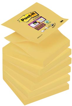 Afbeelding van Post it Super Sticky Z Notes, ft 76 x mm, geel, blok van 90 vel