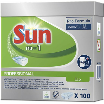 Afbeelding van Vaatwastabletten Sun All in one Eco 100 stuks