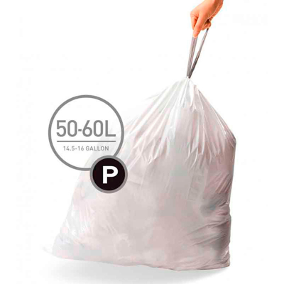 Afbeelding van Afvalzakken 50 60 liter (P), Simplehuman