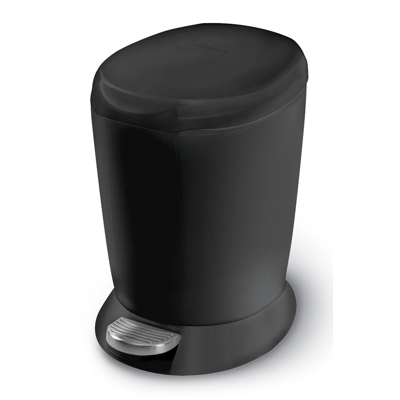 Afbeelding van Simpehuman Mini pedaalemmer 6 liter zwart 6st