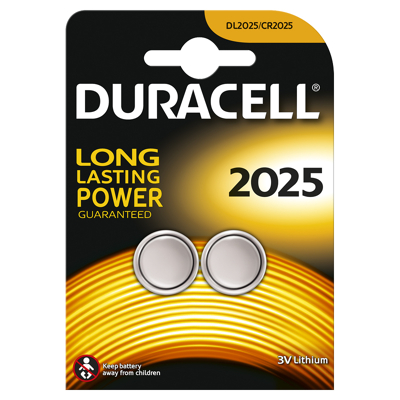 Afbeelding van Duracell Batterij CR2025 Knoopcel 20 stuks