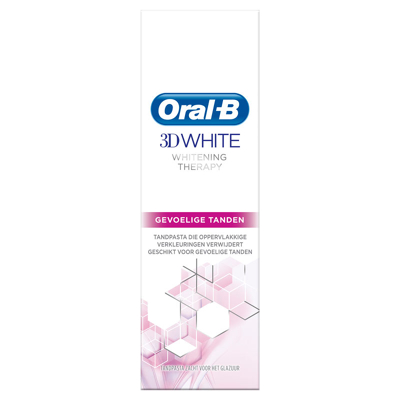 Afbeelding van Oral B 3D White Whitening Therapy Tandpasta 75 ml, Gevoelige