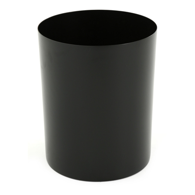 Afbeelding van Papierbak vloeistofdicht 20ltr staal zwart