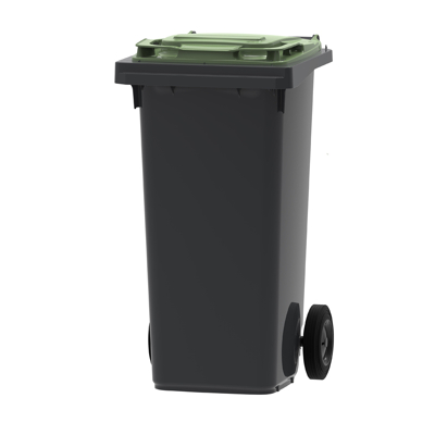 Afbeelding van Mini container Grijs/groen Inhoud: 120 liter