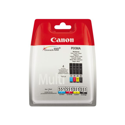 Afbeelding van Canon Inktcartridge CLI 551 C/M/Y/BK Multipack