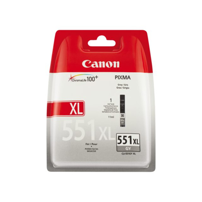 Afbeelding van Canon CLI 551GY XL Inktcartridge Grijs Hoge capaciteit