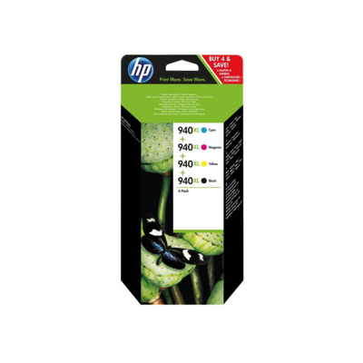 Afbeelding van Universeel HP Inkcartridge C2N93AE 940XL zwart + 3 kleuren HC