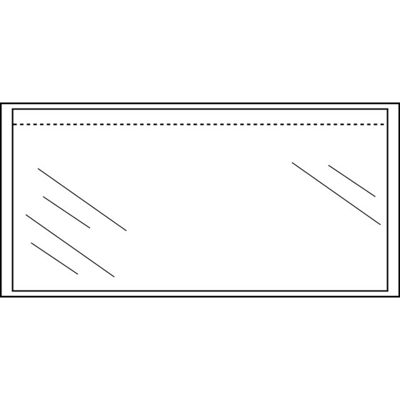Afbeelding van Paklijstenvelop Quantore zelfklevend blanco 225x122mm 1000st