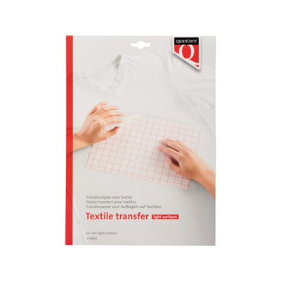 Afbeelding van Inkjet transferpapier voor textiel Quantore lichte kleding
