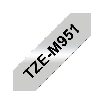 Afbeelding van Brother TZe M951 Tape Zwart op metallic (24 mm)