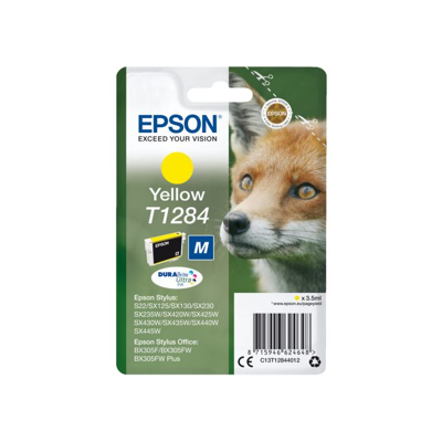 Afbeelding van Epson T1284 (C13T12844012) Inktcartridge Geel