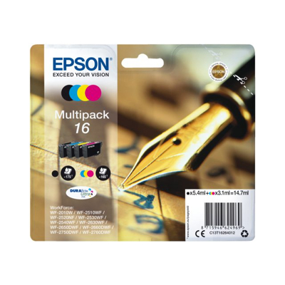 Afbeelding van Epson 16 (C13T16264012) Inktcartridge 4 kleuren Voordeelbundel