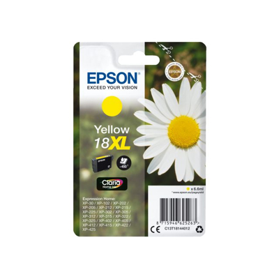 Afbeelding van Epson 18XL (C13T18144012) Inktcartridge Geel Hoge capaciteit