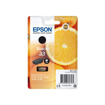 Afbeelding van Epson 33 (C13T33314012) Inktcartridge Zwart