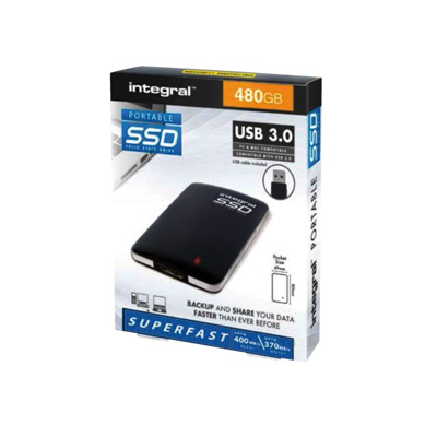Afbeelding van 480 GB USB 3.0 draagbare SSD extern Integral