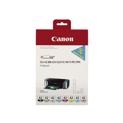 Afbeelding van Canon CLI 42 Inktcartridge 8 kleuren Voordeelbundel