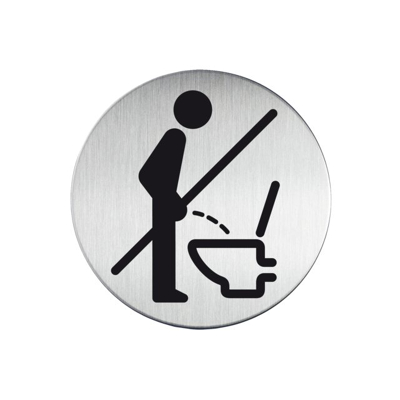 Afbeelding van Infobord pictogram Durable 4921 verboden Staand urineren