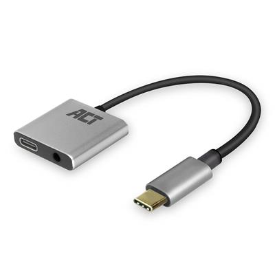 Afbeelding van ACT USB C naar 3,5mm adapter met power delivery