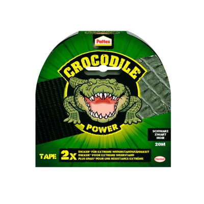 Afbeelding van Plakband Pattex Crocodile Power Tape 50mmx20m zwart