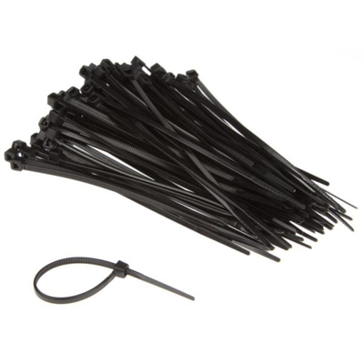 Afbeelding van Set met nylon kabelbinders 2.5 x 100 mm zwart (100 st.) Velleman