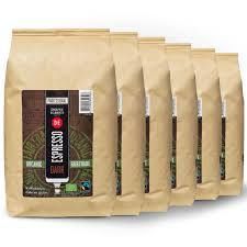 Afbeelding van Koffie Douwe Egberts espresso bonen dark roast Organic &amp; Fairtrade 1kg