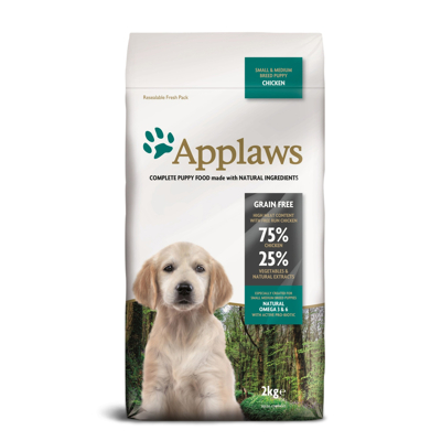Afbeelding van Applaws Puppy Small &amp; Medium Breed Kip 2 kg