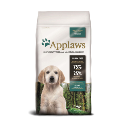 Afbeelding van Applaws Puppy Small &amp; Medium Breed Kip 7,5 kg