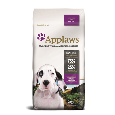 Afbeelding van Applaws Puppy Large Breed Kip 2 kg