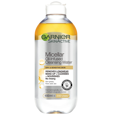 Imagem de Garnier Micellar Water Oil Infused Facial Cleanser 400ml Duo Pack