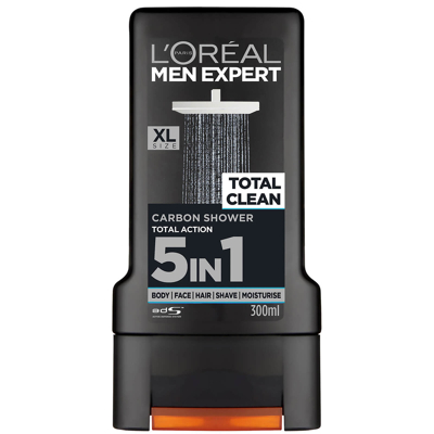 Imagem de Gel de Banho Men Expert Total Clean da L&#039;Oréal Paris 300 ml
