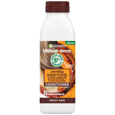 Image of Garnier Ultimate Blends Smoothing Hair Food Coconut Conditioner for Frizzy 350ml