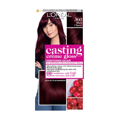 Image of L&#039;Oréal Paris Casting Crème Gloss Semi Permanent Hair Dye (Various Shades) 360 Black Cherry