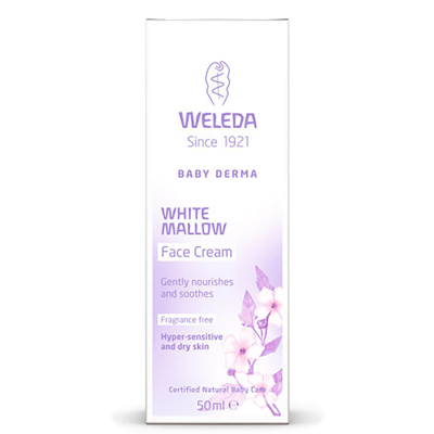 Image of Weleda Baby Derma White Mallow Face Cream 50ml