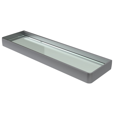 Afbeelding van Haceka aline planchet glas grijs aluminium 60cm 1208701