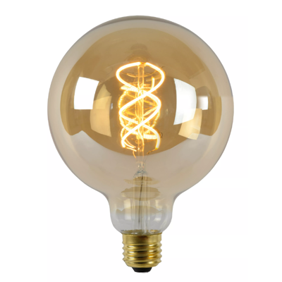 Afbeelding van Filament lamp Ø 12,5 cm LED Dimb. E27 1x5W 2200K Amber