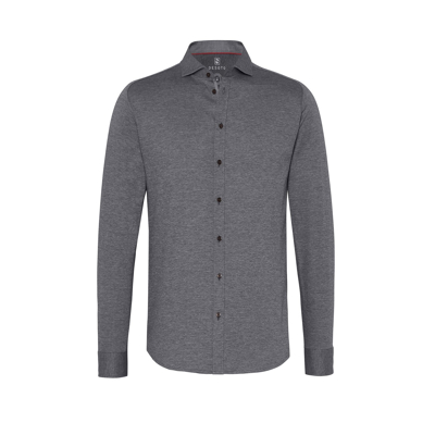 Afbeelding van Desoto Overhemd slim fit grijs effen