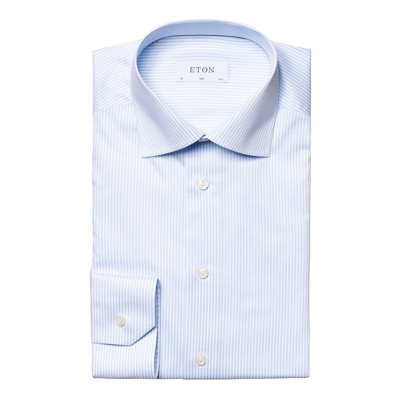 Afbeelding van Eton Overhemd lichtblauw gestreept