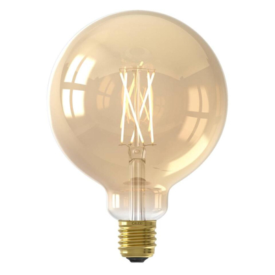 Afbeelding van Slimme lamp E27 Calex Smart Home Globe (LED, 7W, 806lm, 1800 3000K, Dimbaar, Goud)
