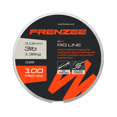 Afbeelding van Frenzee FXT Rig Line Nylon Witvislijn 0.13mm (100m) vislijn
