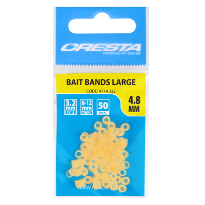 Afbeelding van Cresta Bait Bands (50 pcs) Maat : Large 6 12mm