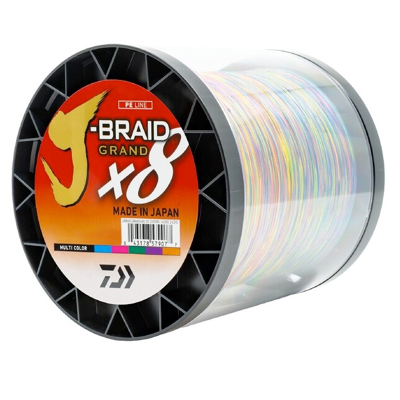 Afbeelding van Daiwa J Braid Grand X8 0.22mm 1500m Multicolor Gevlochten lijn